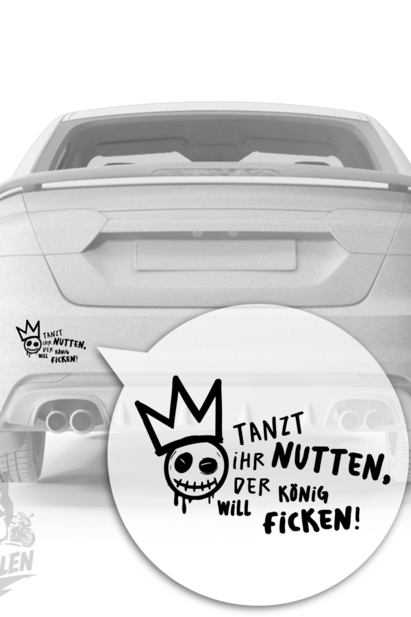 Dripping Skull Smiley – Tanzt ihr Nutten, der König will ficken!