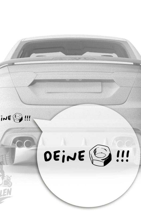 „Deine Mutter!!!“ – Schraubenmutter Fun Vinyl Sticker