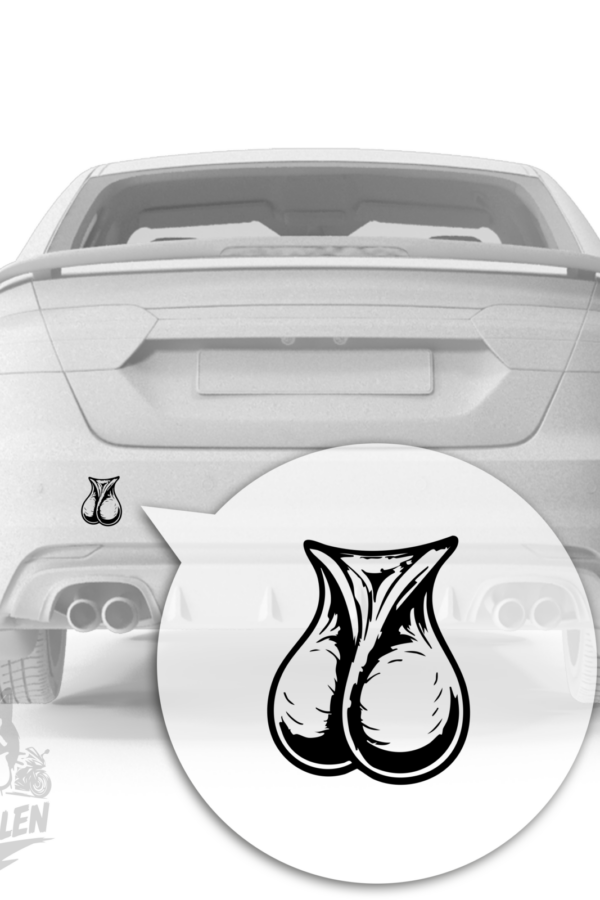Falten am Sack – Frecher Fun Vinyl Sticker