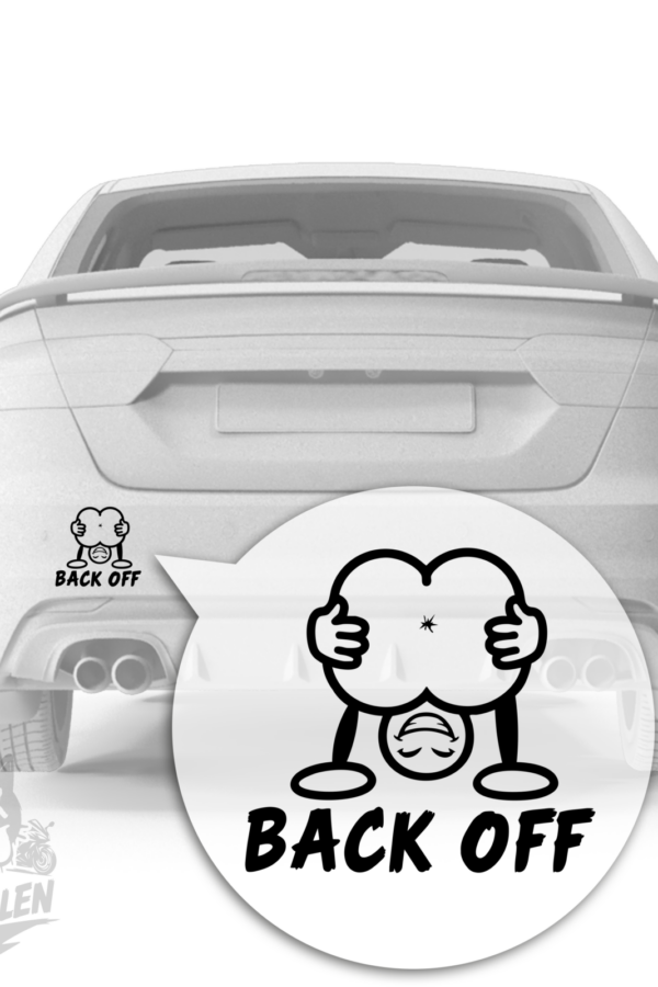 Back Off – Frecher NSFW Fun Vinyl Sticker