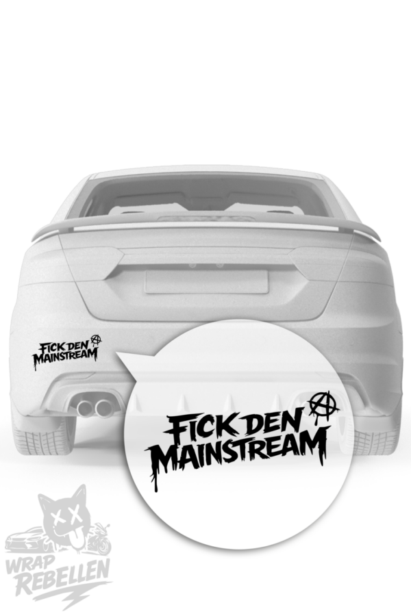 Fick den Mainstream – Provokanter Sticker für Individualisten