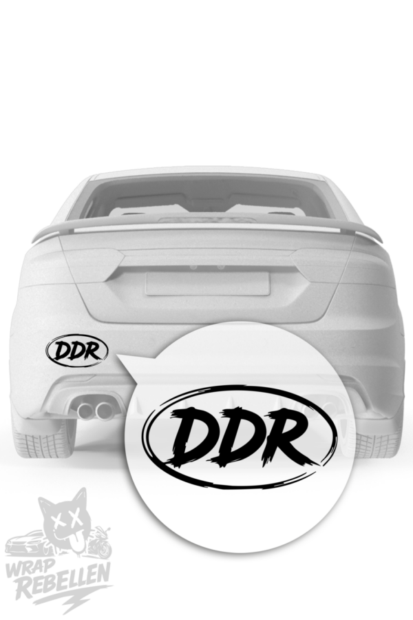 DDR Brush Sticker – Aggressiver Ostalgie Aufkleber im Streetstyle