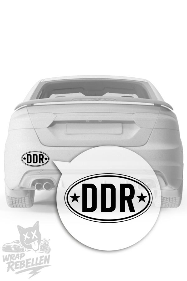 DDR Star Sticker – Retro Ostalgie Aufkleber mit Stern Design