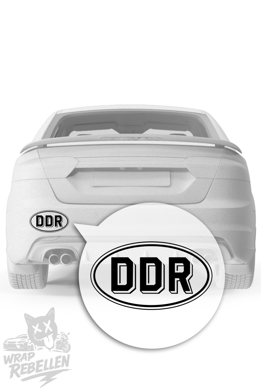 DDR Block Sticker – Retro Tuning Aufkleber im Oldschool Style
