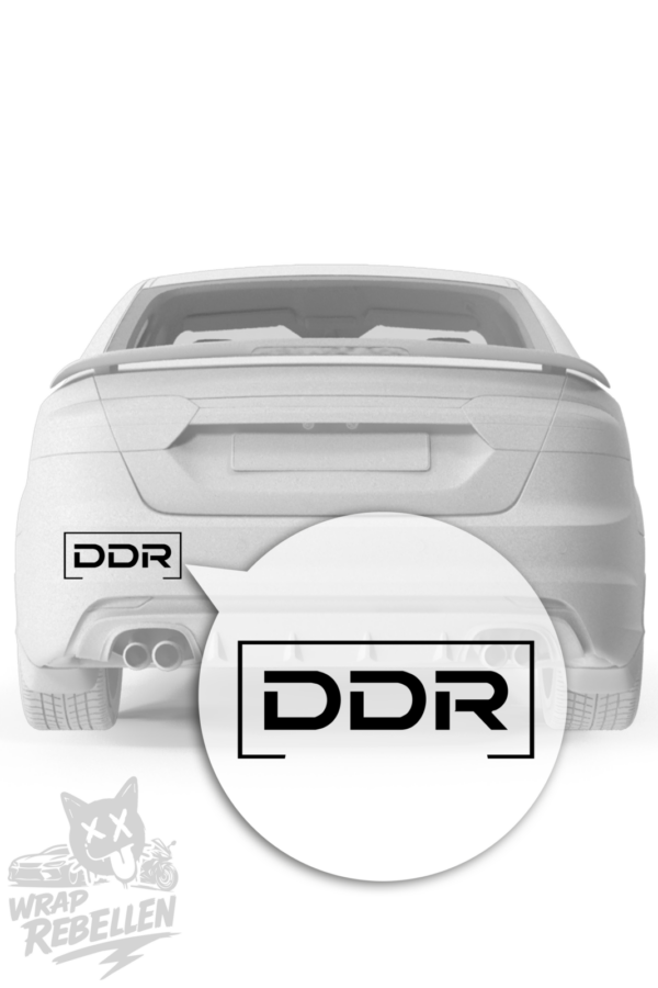 DDR Modern Sticker – Minimalistischer Ostalgie Aufkleber