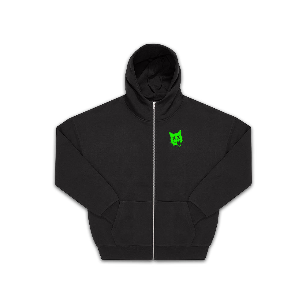 Wrapcat Premium Zipper Hoodie – frech, laut, kompromisslos Streetwear – Bild 5