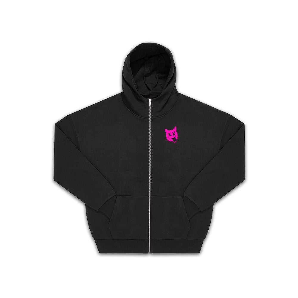 Wrapcat Premium Zipper Hoodie – frech, laut, kompromisslos Streetwear – Bild 7