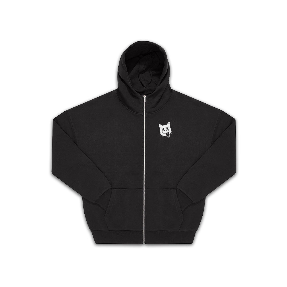 Wrapcat Premium Zipper Hoodie – frech, laut, kompromisslos Streetwear – Bild 3
