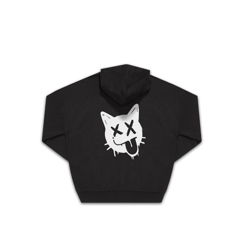 Wrapcat Premium Zipper Hoodie – frech, laut, kompromisslos Streetwear – Bild 4
