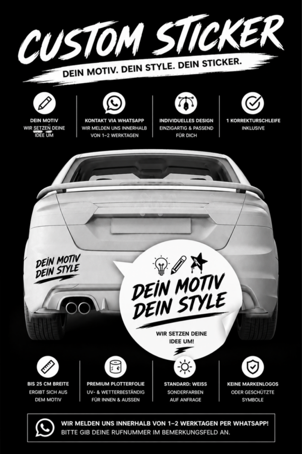 Wrap Rebellen Wunsch-Sticker – dein individuelles Szene-Statement