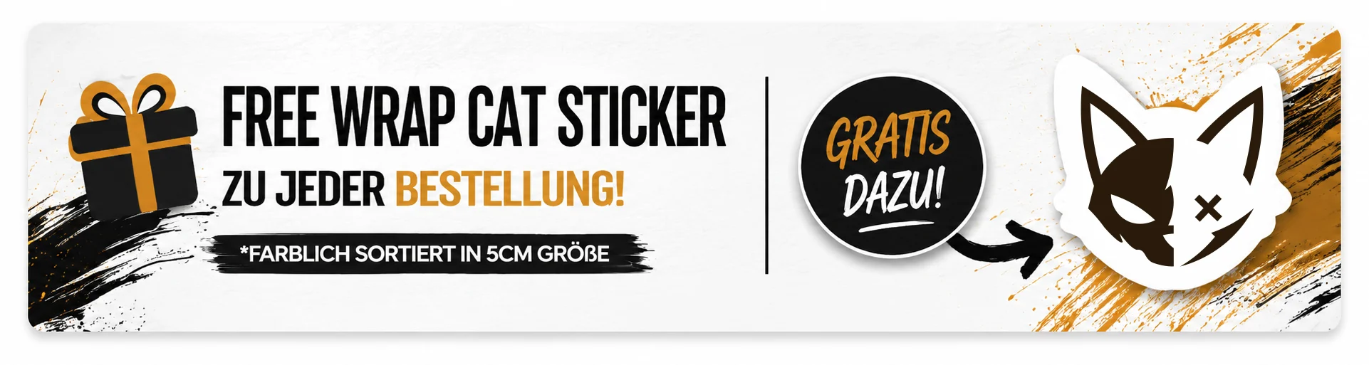 Gratis WrapCat-Sticker zu jeder Bestellung